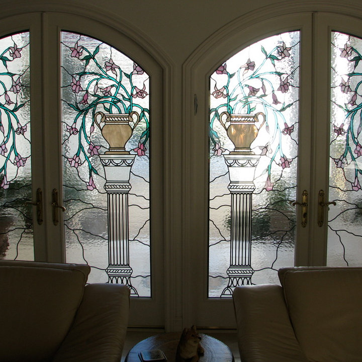 Leaded Glass French Doors Photos & Ideas Houzz
