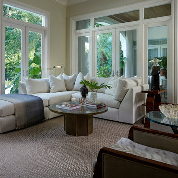 Artfully Curated In Palm Beach: Family Room