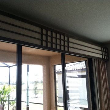 Asian decor window treatments