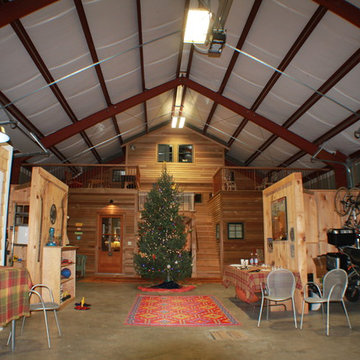 Barndominum view from inside the Barn