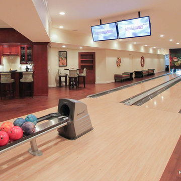Basement Bowling Alley in Northern Virginia