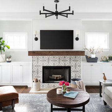 Beach Style Family Room