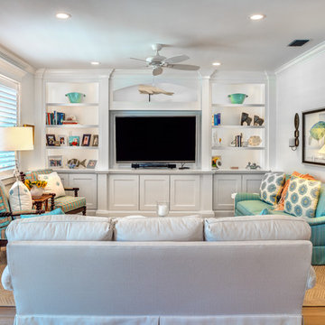 Beach Style Living Room