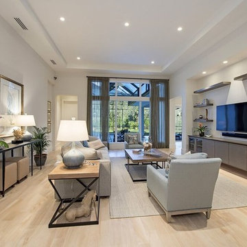 Beach Style Living Room