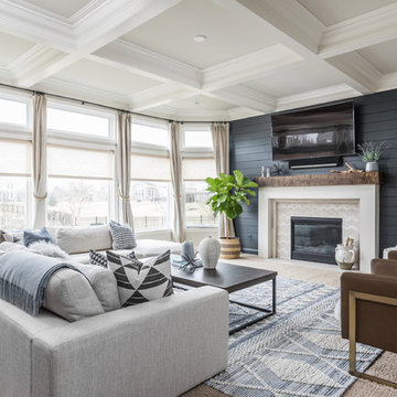 Beach Style Living Room