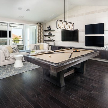 Beautiful Game Room with Outdoor Balcony Space
