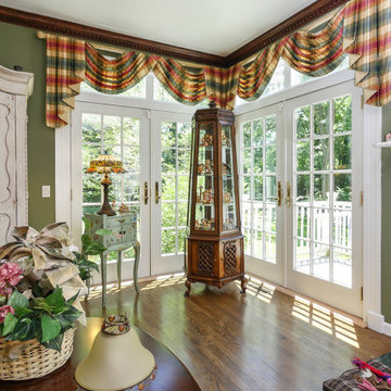 Beautiful New French Doors in Traditional Living Room - Renewal by Andersen LI