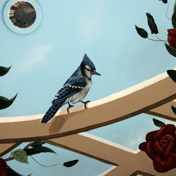 Bird Ceiling Mural by Tom Taylor of Wow Effects, in Virginia