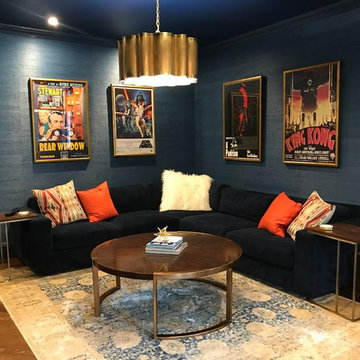 Blue Lacquer Family Room