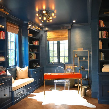 Blue Lacquer Family Room