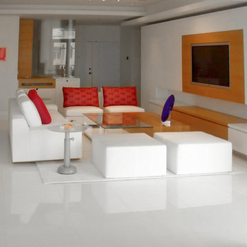 Boca Raton Pure White Quartz Floor Installation