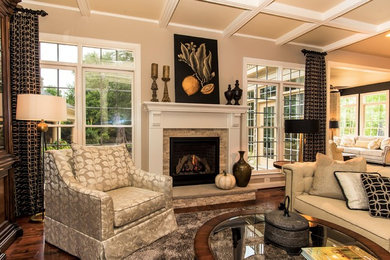 Family room - eclectic family room idea in DC Metro