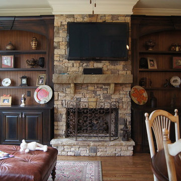 Bookcases and Fireplace Mantels