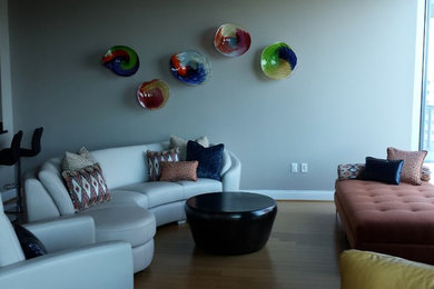 This is an example of a contemporary games room in Cincinnati.