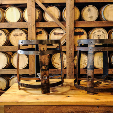 Bourbon Barrel End Table