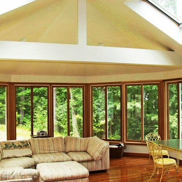 Boxford Massachusetts octagonal living room