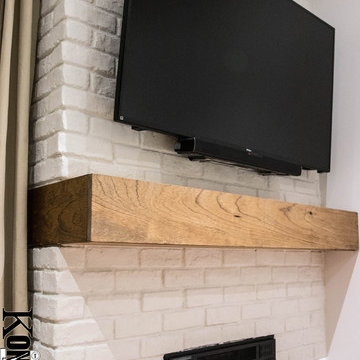 Brick Wall with Fireplace