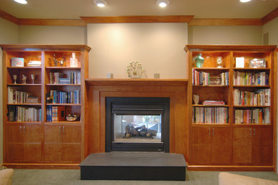 Built-In Book Shelves and Storage