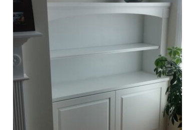 Built in Wall Unit Bookcase and Cabinet