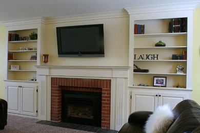 Example of a classic family room design in Vancouver