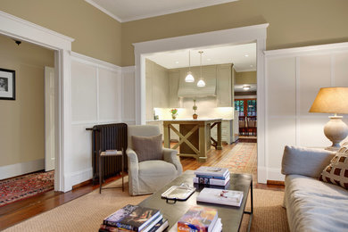 Inspiration for a timeless family room remodel in Charlotte