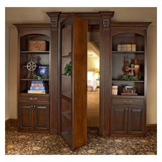 Cabinet Hidden Door - Traditional - Games Room - Dallas - by EURO Design  Build | Houzz IE