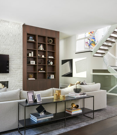Modern Family Room by Jodie Rosen Design