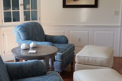 Family room - transitional family room idea in Boston
