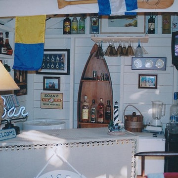 Captain's Nautical Poolside Cabana Bar