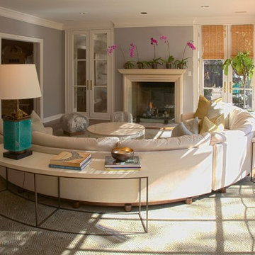 Carmel Valley living space with custom furniture