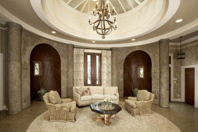 Inspiration for a timeless family room remodel in Boston