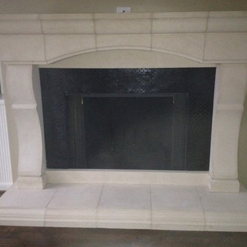 CAST STONE FIREPLACE MANTELS