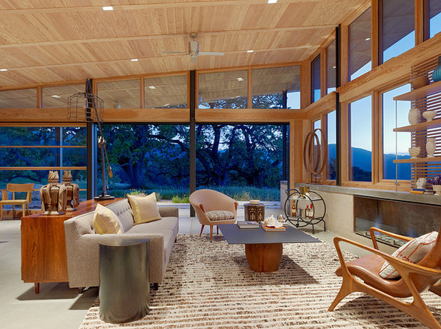 Contemporary Family Room by Feldman Architecture, Inc.