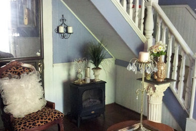Example of a classic family room design in Charleston