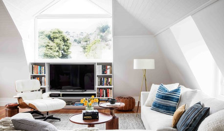 New This Week: How to Punch Up a Modern White Living Room