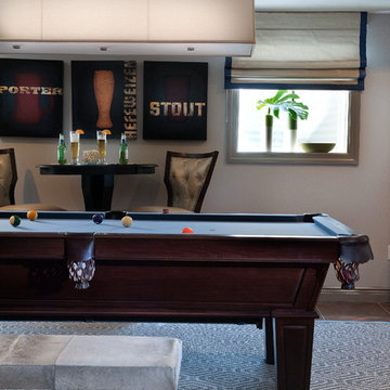 Classic Contemporary Billiard Room