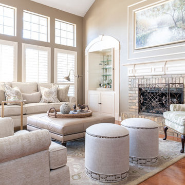 Classic Family Room with Timeless Materials