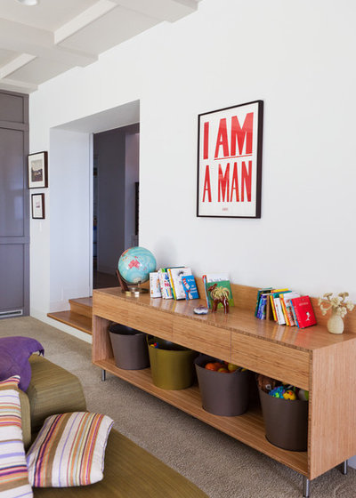 Contemporary Family Room by Natasha Barrault Design