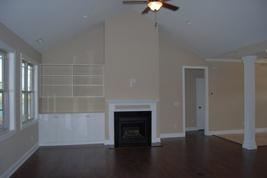Example of an arts and crafts family room design in Other