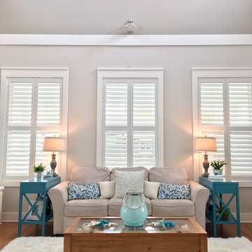 Coastal Cottage Transformation- Before & After- Shades VS Shutters