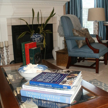 Coffee Table with Coffee Table Books