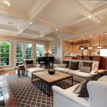 Coffered Ceiling Hinsdale Home