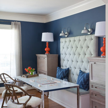 combination family room/work space/game room
