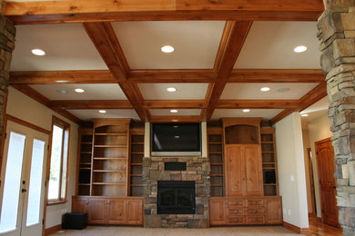 Example of a classic family room design in Salt Lake City