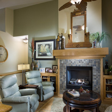 Contemporary craftsman family room