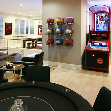 Contemporary Game Room-Family Room