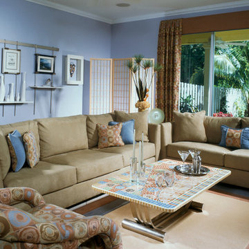 Contemporary Great Room Fort Lauderdale, Fl