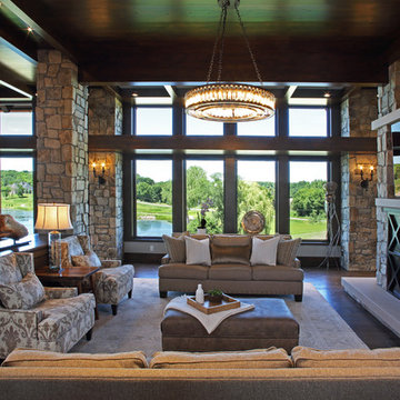 Contemporary Prairie Lodge with a View