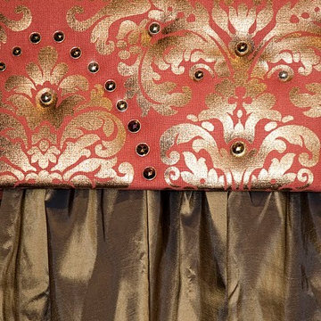 Cornice Boxes using DIamond Head Upholstery Tack