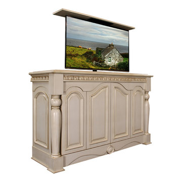 Country Cottage TV lift furniture cabinets, Cabinet Tronix TV lift cabinet